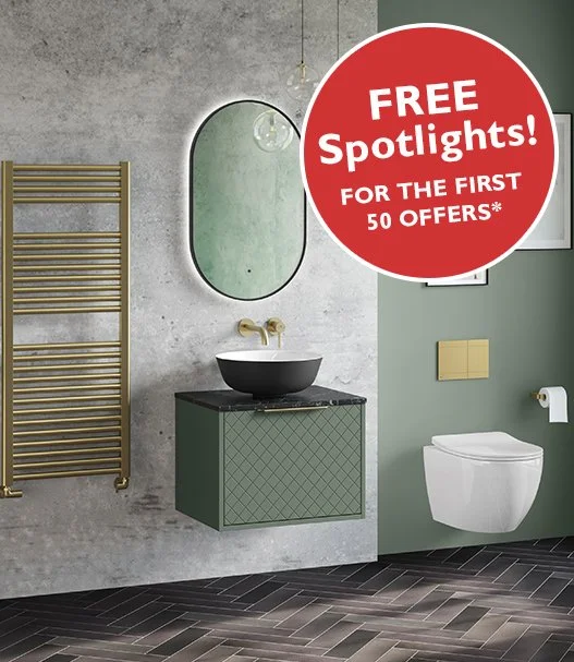 Bathroom offer free spotlights